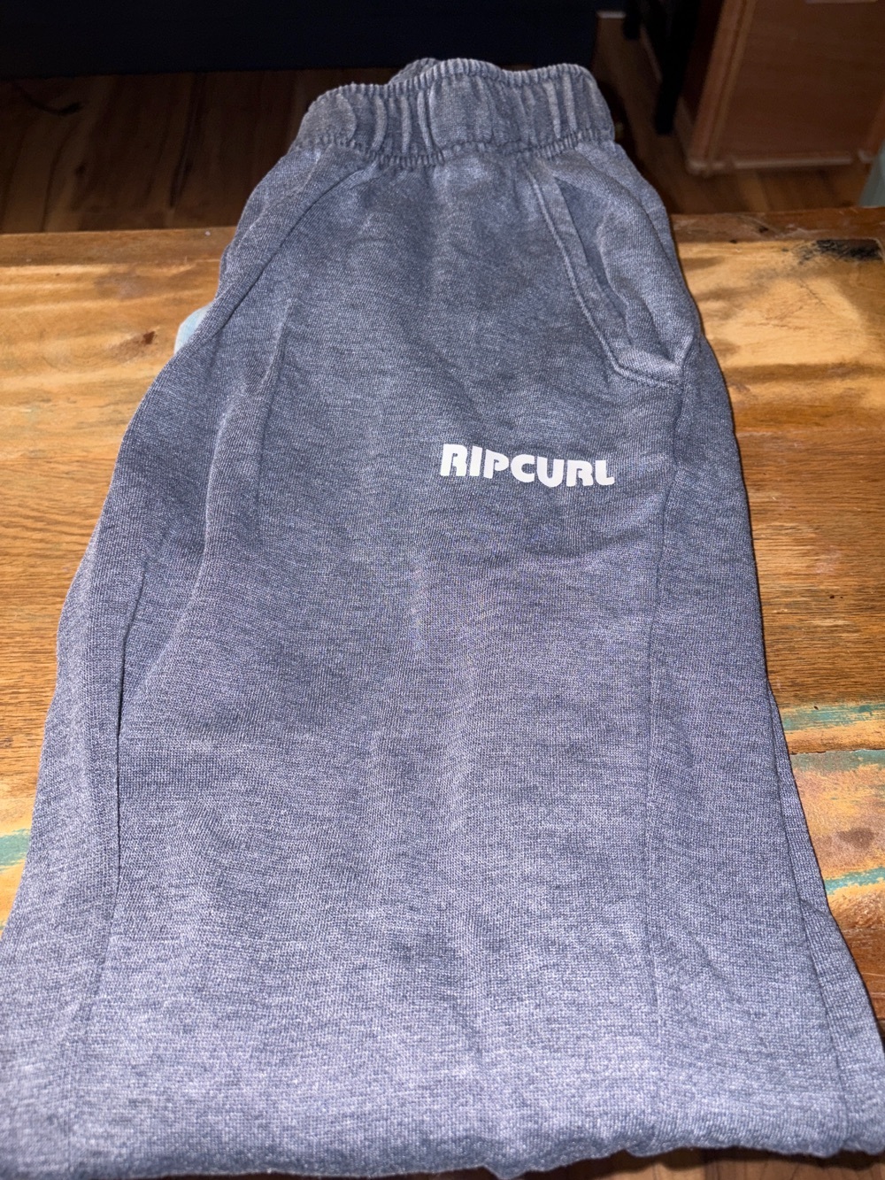Women’s Gray Elastic-Waist Knit Bottoms